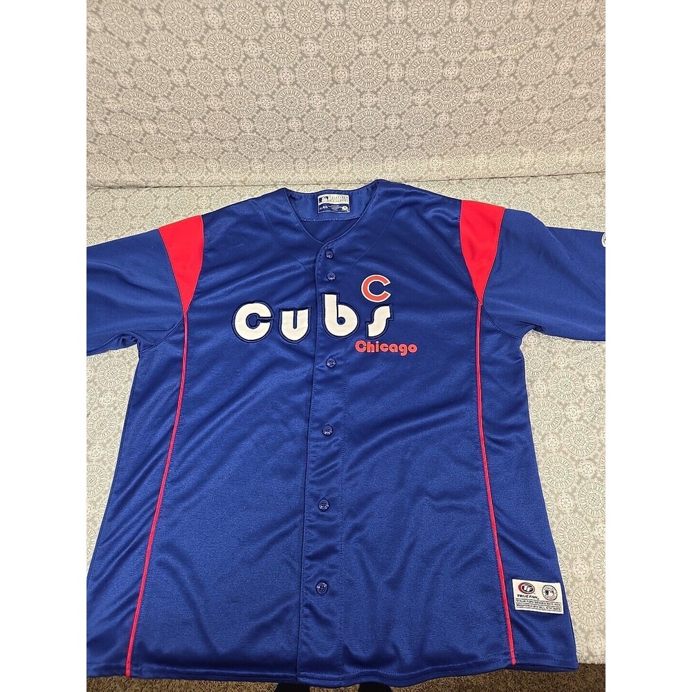 Chicago‎ Cubs Baseball Jersey True Fan MLB Licensed XL Blue Red